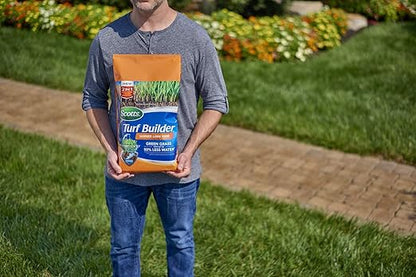Scotts Turf Builder Summer Lawn Fertilizer Plus Water Maximizer, Safe for All Grass Types, 4,000 sq. ft., 9.42 lbs.