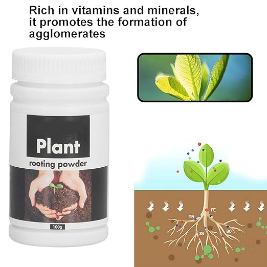 Alvinlite 300g Rooting Hormone Powder Transplating Growth Enhancer Garden Fertilizers Plant Rooting Powder Root Fertilizer for Cutting House Indoor Plant