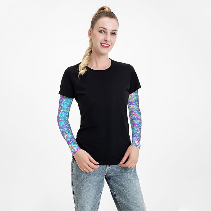 Arm Sleeves Outdoor Garden Sports Cooling Sun Sleeve for Women Men Farm