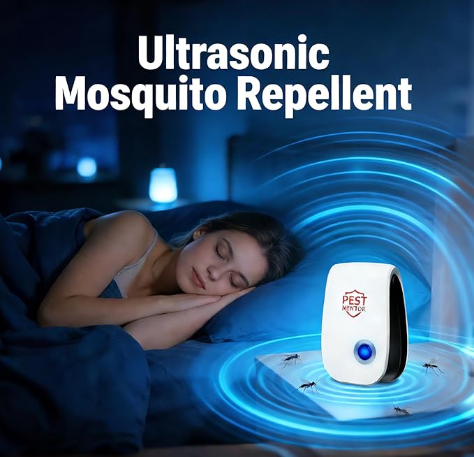 Ultrasonic Pest Repellent Plug-in, Rodent & Insect Repellent Device for Mice,Rats,Roaches,Ants,Spiders, Multi-Room Indoor Pest Control for Home Kitchen Office – 10 Pack