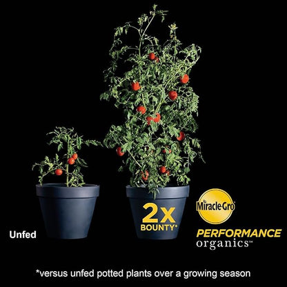 Miracle-Gro Performance Organics All Purpose Container Mix - Organic and Natural Plant Soil, Feed for Up to 3 Months, For Vegetables, Flowers, and Herbs, Use in Indoor and Outdoor Containers, 1 cu. Ft