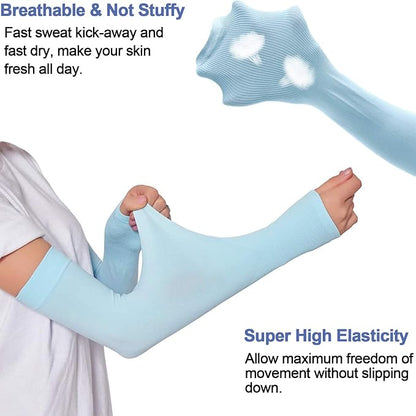 beister 3/6 Pairs UV Cooling Arm Sleeves Sun Protection Unisex for Sports, Cycling, Golf, Running