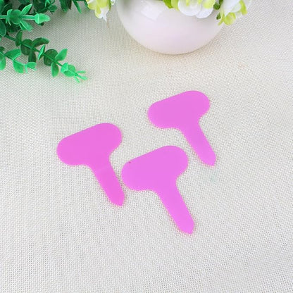 100PCS Plastic Plant Tags 2.6''*1.9''*1'' T-Type Nursery Garden Labels Markers ()
