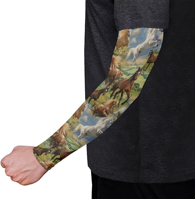 Binienty Unisex Arm Sleeves for Driving, Golf, Cycling, Sports, UV Protector Cooling Arm Sleeves Cover
