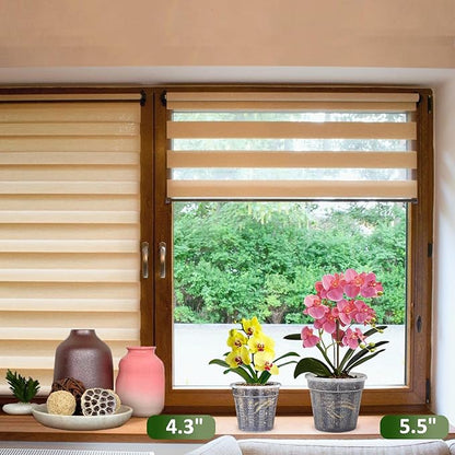 8Pcs Orchid Pot, 4 Each of 4.3",5.5" Orchid Pots with Holes, Orchid Pots for Repotting, Plastic Orchid Planter for Indoor Outdoor Plants (8Pcs, 4 Each of 4.3",5.5")