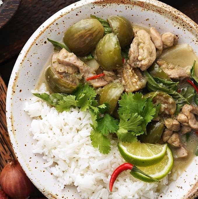 TomorrowSeeds - Petch Siam Thai Eggplant Seeds - 200+ Count & 200+ Small Indian Eggplant - for 2026 Planting Small Green Brinjal Baby Round Egg Aubergine Eggplants Melongene USA Garden Vegetable