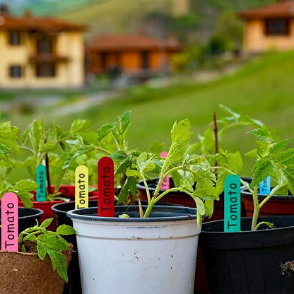 Plant Labels 500 Pcs 4 Inch Garden Markers Plant Tags Re-Usable Garden Labels Stakes (Multicolored)