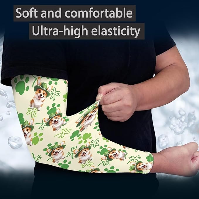 Binienty Unisex Arm Sleeves for Driving, Golf, Cycling, Sports, UV Protector Cooling Arm Sleeves Cover