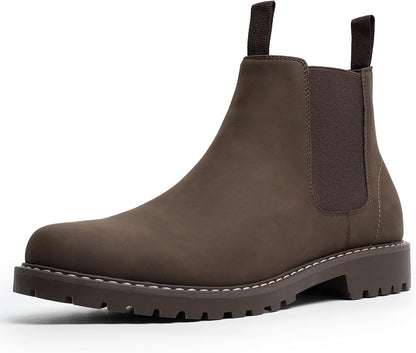 CGRRBW Mens Slip On Chelsea Boots, Work Hiking Ankle Booties For Men Comfortable and Lightweight
