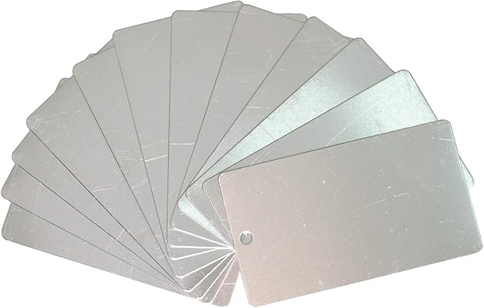 StayMax Aluminum Plant Label Tree Tags Garden Label Tag Outdoor Metal Label Stamping Blanks 25 Pack