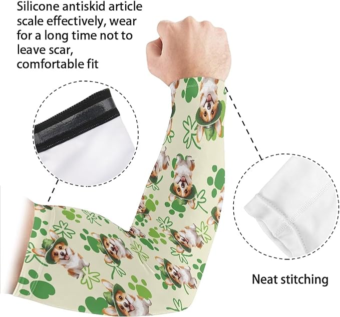 Binienty Unisex Arm Sleeves for Driving, Golf, Cycling, Sports, UV Protector Cooling Arm Sleeves Cover
