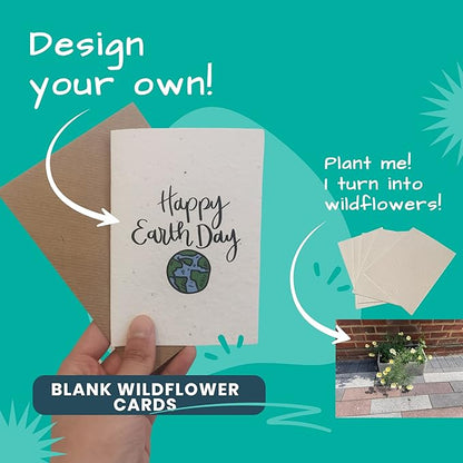 25 x A5 Plantable Seed Paper/Card - Print at Home Craft Paper with Wildflower Seed Mix