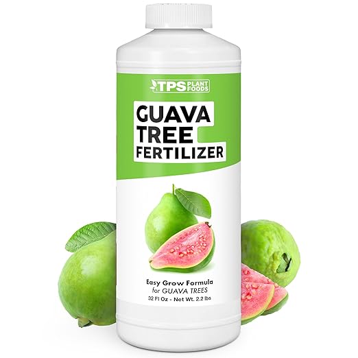 Guava Tree Fertilizer for Guava Trees, Great for White, Pink, and Red Guava Varieties, Liquid Fertilizer by TPS Plant Foods, 32 oz (1 Quart)