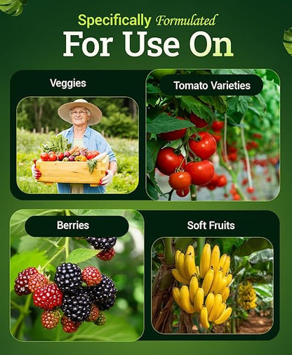FoxFarm Happy Frog Vegetable & Tomato Fertilizer - Organic Vegetable Fertilizer for Vigorous Feeders, 5-7-3 Blend with Calcium & Mycorrhizal Fungi, Supports Abundant Fruit & Disease Resistance, 4 lb