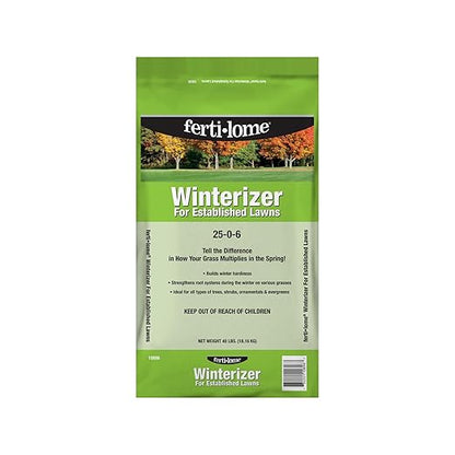 Fertilome (10896) Winterizer for Established Lawns 25-0-6 (40 LBS)