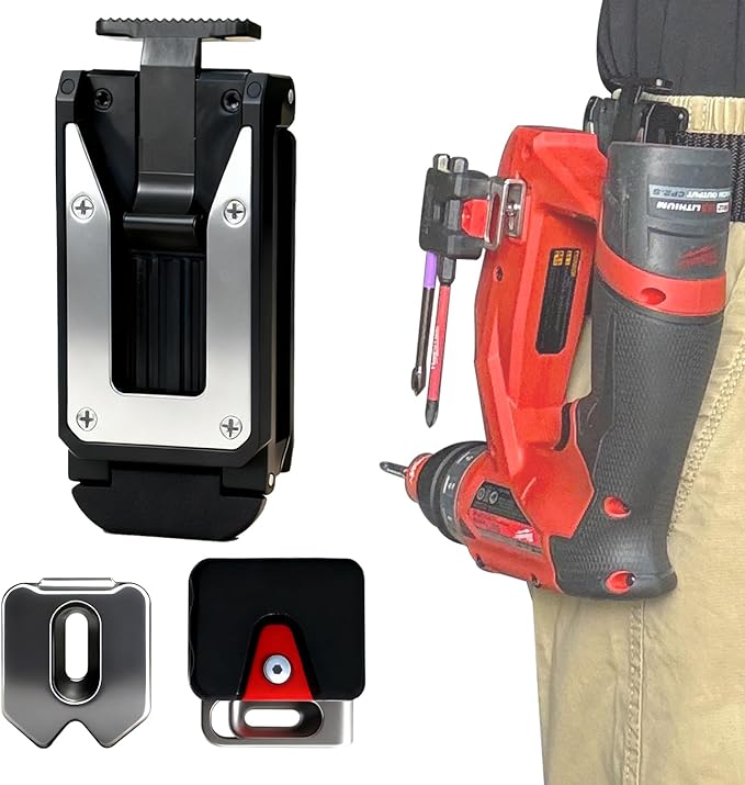 [MAGG HEVI] Tool Holster Compatible with Milwaukee M12 New Generation Tools,Gravity Locking Clip-On Tool Belt Holder for Drills, Driver, Impacts,Multi-Tool and More on Your Belt