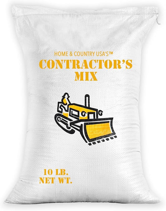 Contractors Choice Grass Seed - Premium Grass Seeds for Lawn - Ideal for Full Sun and Shade - 10 lb Grass Seed