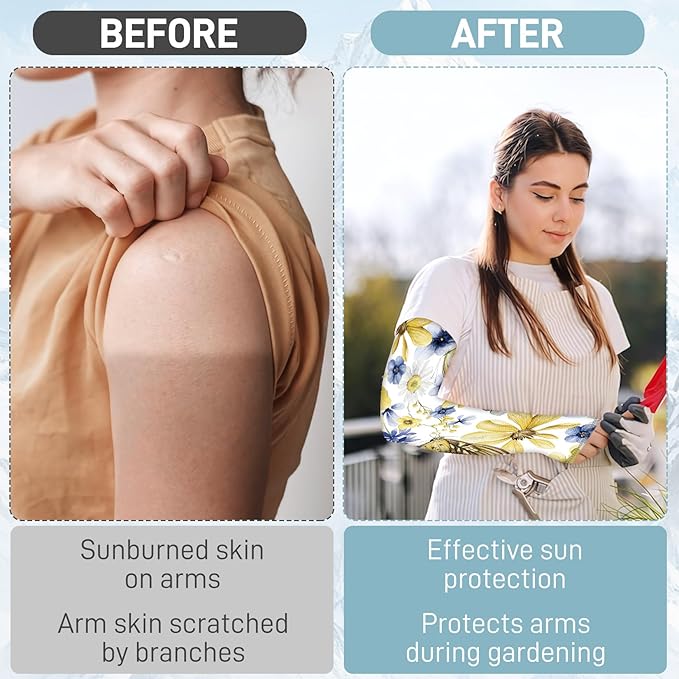 Gardening Sleeves for Women Farm Sun Protection Thorn Proof Cooling Arm Sleeves to Cover Arms for Garden Sports