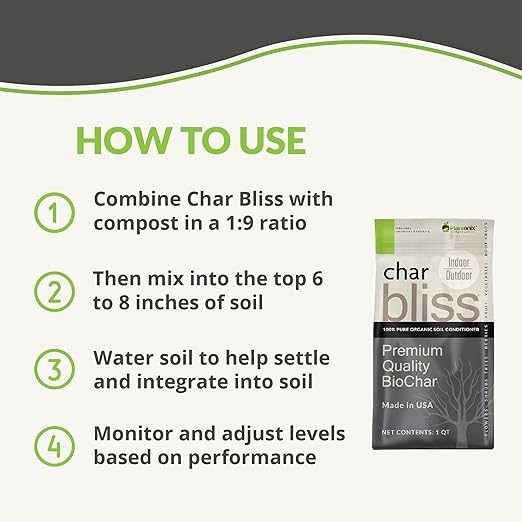 Coco Coir 650gm Bricks (10-Pack) + Char Bliss (16 Qts) - Organic Coco Coir Bricks & Biochar for Plants - Coconut Coir for Plants - Biochar Soil Amendment - Charcoal for Plants - Potting Soil Mix