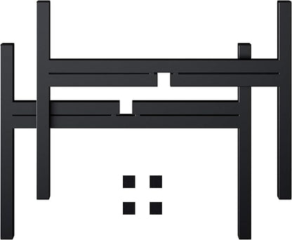 FaithLand Mid Century Plant Stand Indoor Outdoor(Plant Pot Not Included), Holds Planters with a Maximum Width of 14 Inch, Metal Planter Stand, Potted Plant Holder, Black - Width Not Adjustable