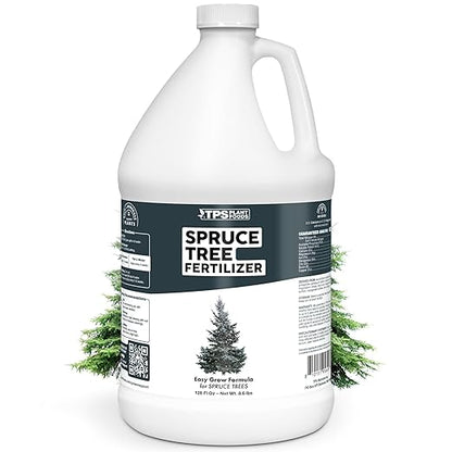 Spruce Tree Fertilizer for Spruce Trees, Great for White Spruce, Blue Spruce, and Norway Spruce, Liquid Fertilizer by TPS Plant Foods, 1 Gallon (128 oz)