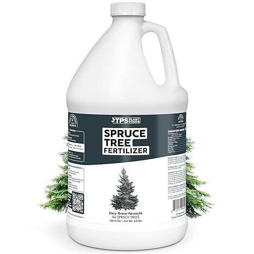 Spruce Tree Fertilizer for Spruce Trees, Great for White Spruce, Blue Spruce, and Norway Spruce, Liquid Fertilizer by TPS Plant Foods, 1 Gallon (128 oz)