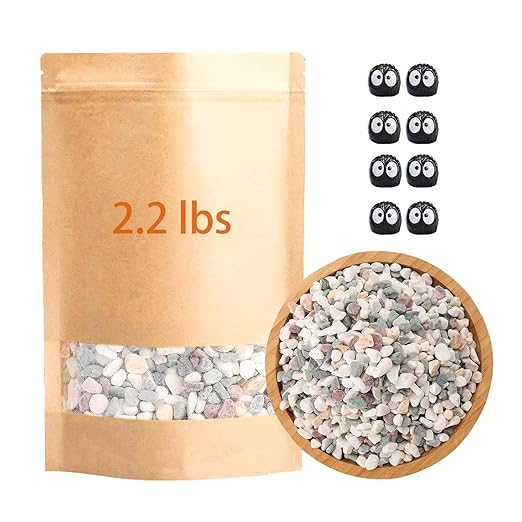 2.2lbs Horticultural Lava Rock - Volcanic Pebbles for Succulent, Bonsai & Aquarium - Gritty Soil Amendment & Decorative Gravel for Fairy Gardens
