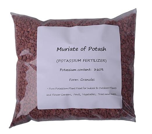Potassium Fertilizer for Plants, Muriate of Potash Fertilizer (60% Potassium Content) Plant Food for Plants & Flower Growth (2.9, Pounds)