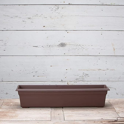 Novelty 16303 Countryside Flower Box Planter, Brown, 30-Inch