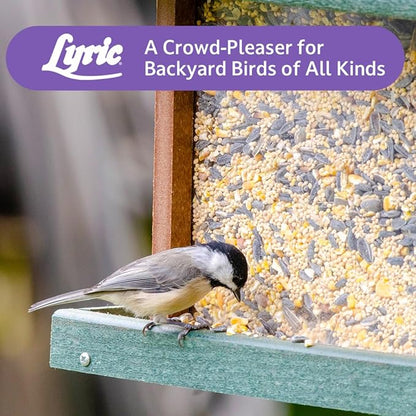 Lyric Wild Bird Mix - Includes Corn, Nuts, and Wild Bird Seed for Outside Feeders, Attracts Doves, Jays and Many More, 20 lb Bag