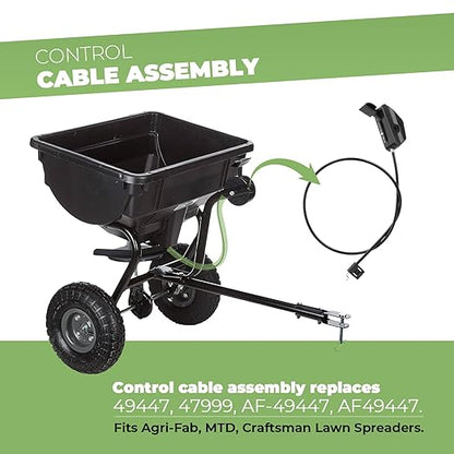 49447 Lawn Spreader Control Cable Replacement for Agri-Fab Fertilizer Spreader Parts 45-0315 45-03151 45-0388 45-03881 45-03882-KD 45-0409 45-04091 45-0460,Cable Replaces 47999 AF-49447 AF49447