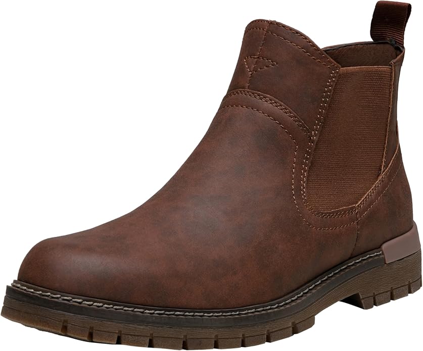 Jousen Chelsea Boots Casual Slip On Ankle Waterproof Mens Boots