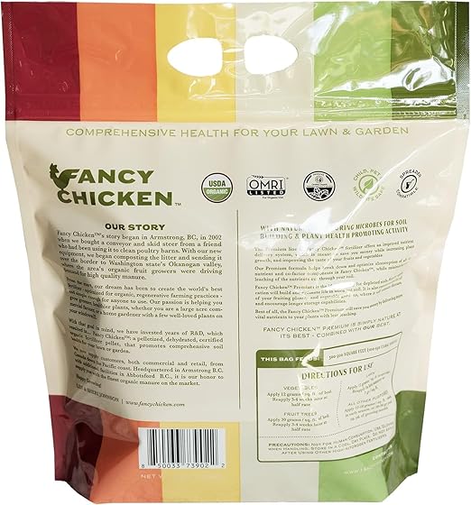 Premium Manure – 5lb Pelleted Organic Chicken Manure Fertilizer with Natural Performance Enhancers | All-Natural Plant Food Ideal for Vegetables Gardening & Farming USDA