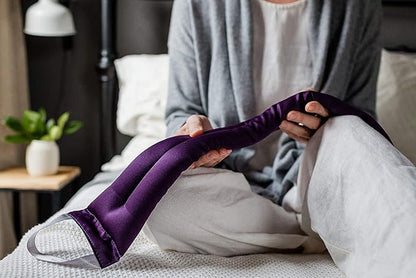 Victoria's Lavender Microwavable Neck Heating Pad – Extra Long Aromatherapy Wrap for Men & Women, Buds of Lavender Neck Wrap with Flax Seeds, Heated Neck Wrap, Relaxing Spa Gift Set Idea, Made in USA