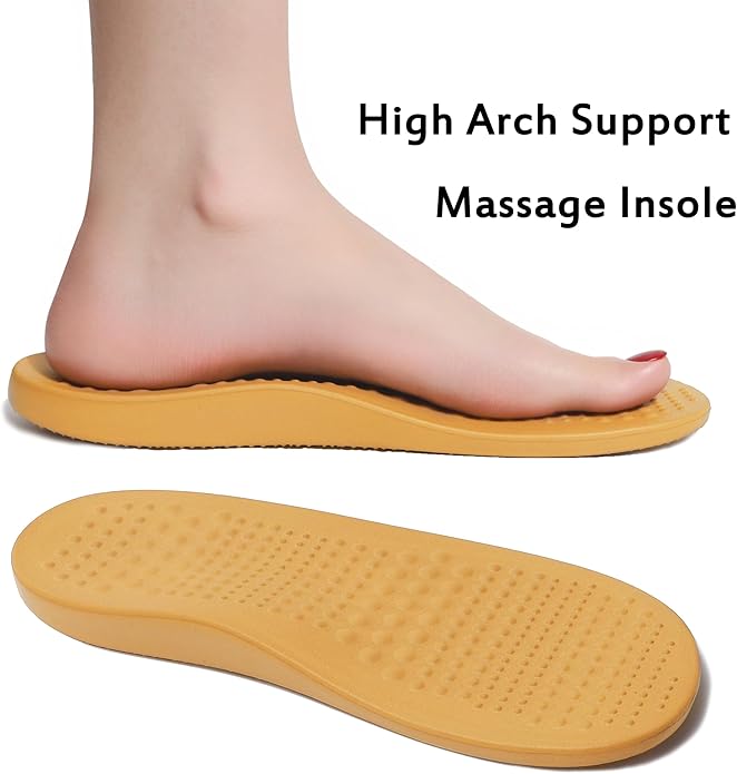 Women Men Orthopedic Clogs Arch Support Garden Shoes Sandals Slippers with Plantar Fasciitis Insoles