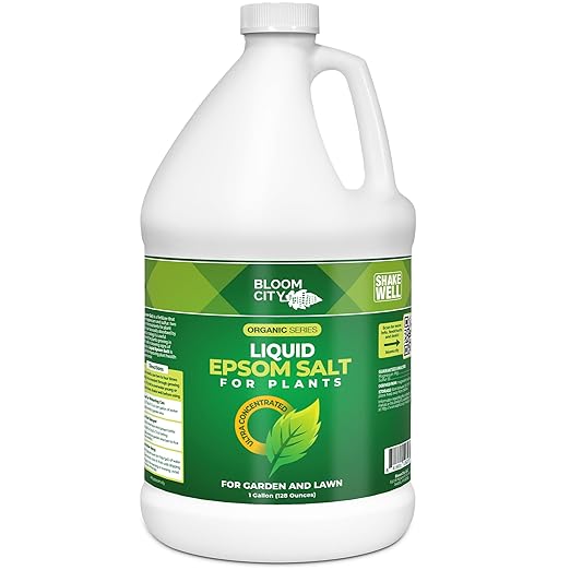 Bloom City's Organic Liquid Epsom Salt for Plants - 1 Gallon (128 oz)