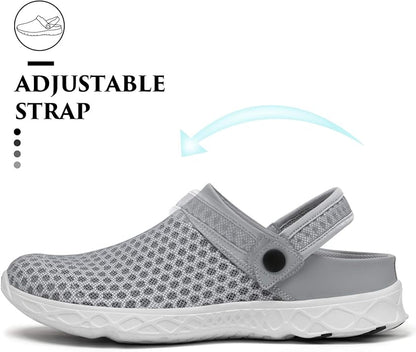SAGUARO Men's Women's Quick Dry Garden Shoes Lightweight Breathable Gardening Clog Water Shoes Mesh Sandals for Sports Outdoor Beach Pool Exercise