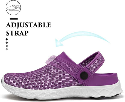 SAGUARO Men's Women's Quick Dry Garden Shoes Lightweight Breathable Gardening Clog Water Shoes Mesh Sandals for Sports Outdoor Beach Pool Exercise