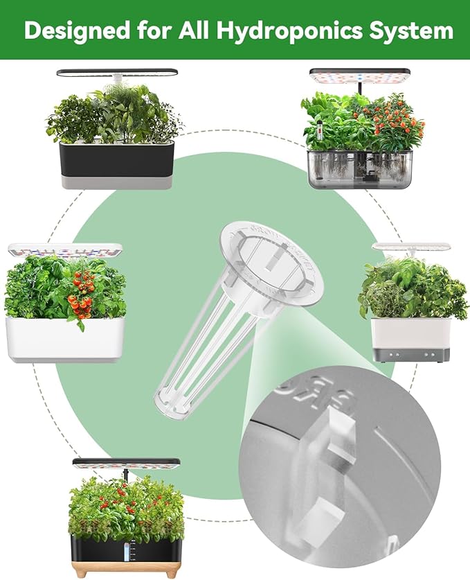 LYKOCLEAN 8-pod Salad Seeds Pod Kit for AeroGarden, iDOO, Ahopegarden Hydroponics Growing System, 350+ Seeds (Include Spinach, Lacinato Kale, Arugula, Swiss Chard, Red Leaf Lettuce, Cucumber)
