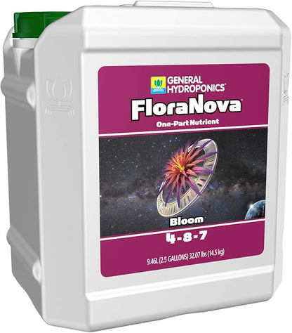 General Hydroponics Flora Nova Bloom Fertilizer, 2.5-Gallon