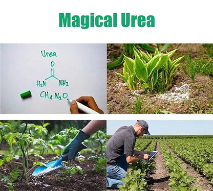Urea Fertilizer 46-0-0, Nitrogen Fertilizer for Plant Growth and Green Lawns, Fruit, Vegetables. (2 lb)
