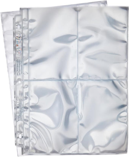 Ultra Pro 4-Pocket Platinum Page with 3-1/2" X 5-1/4" Pockets 100 ct.