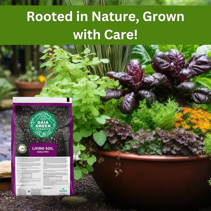 Gaia Green Organics Living Soil, 1.5 cu ft | Premium Organic Potting Mix for Seed Starting, Container Gardening, Houseplants & Raised Beds