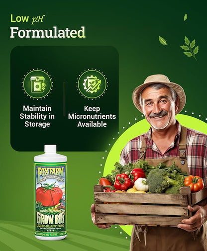 FoxFarm Fertilizer Soil Trio Liquid Nutrient: Tiger Bloom, Grow Big, Big Bloom Bottles - (Pack of 3-1 Pint)