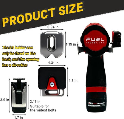 [MAGG HEVI] Tool Holster Compatible with Milwaukee M12 New Generation Tools,Gravity Locking Clip-On Tool Belt Holder for Drills, Driver, Impacts,Multi-Tool and More on Your Belt