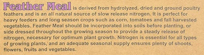 Down To Earth Organic Feather Meal Fertilizer Mix 12-0-0, 5 lb