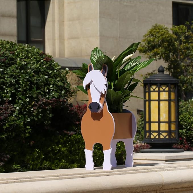 Horse Gifts for Women,Horse Planter Plant Pot,Cute Horse Flower Pots for Outdoor Garden Decoration,Christmas or Birthday Gifts for Women,Office Home Decor Small Horse