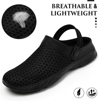 SAGUARO Men's Women's Quick Dry Garden Shoes Lightweight Breathable Gardening Clog Water Shoes Mesh Sandals for Sports Outdoor Beach Pool Exercise