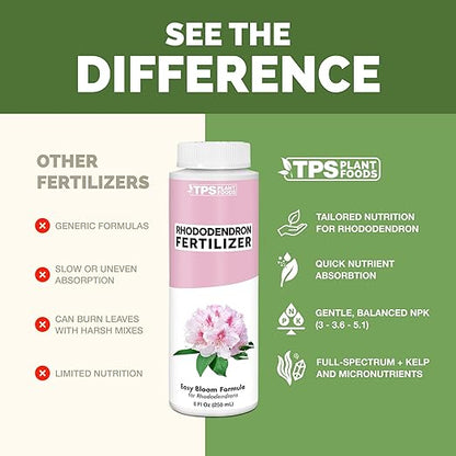 Rhododendron Fertilizer – Liquid Rhododendron Plant Food for Healthy Growth & Vibrant Blooms, 1 Gallon