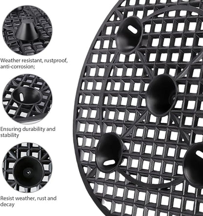 6 PCS 12" Plant Pot Risers for Indoor Outdoor Use Heavy Duty Plant Stands for Patio, Deck & Garden, Pot Elevators for Better Drainage, Surface Savers & Floor Protectors for Potted Plant